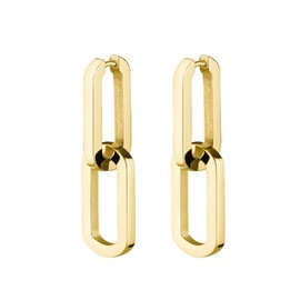 Rosefield Women's Dual Gold-Tone Hoop Earrings, 1.77 x 0.97cm