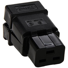 Hubbell H320C IEC320 Female Connector, 20/16 amp, 250V