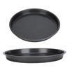 2Pcs Non Stick Pizza Pan Deep Thickened Carbon Steel Baking