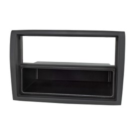 tomzz Audio 2414-033 Radio Fascia Set Compatible with Fiat Ducato Peugeot Boxer Citroen Jumper Relay Black with Radio Adapter ISO Vehicle with Radio Preparation