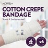 Cotton Crepe Bandages 5cm x 4.5m - Box of 6