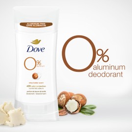 Dove Dove Deodorant Stick Shea Butter 3 Count Non-irritating Deodorant for Underarm Care Kindest Aluminum Free Deodorant 2.6 oz