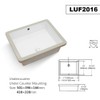 Rectangle Bathroom Sink Undermount - Lordear 18'' Undermount Vessel Sink