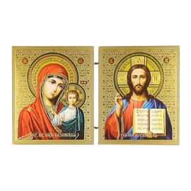 GMMH Icon 2 x Bound, Holy Mother of God and Jesus Christ, 21 x 12 cm