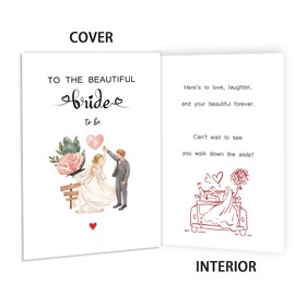 MOROLURU Funny Wedding Engagement Cards for Bride and Groom, Congratulations Card for Newlyweds, Wedding Cards Congratulations for Women Men