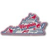 Virginia Premium State Magnet by Classic Magnets, 2.9" x 2.7",