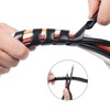 Spiral Cable Wrap - 5.5 Ft 1" Spiral Wire Wrap