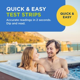FROG @Ease Test Strips for Hot Tubs and Swim Spas - Test Strip with Out Indicator for FROG @Ease SmartChlor Cartridges, pH, Total Alkalinity and Total Hardness - 30 Test Strips