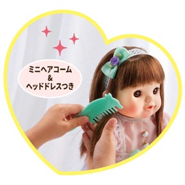 Cute Long Hair Popo-chan with Mini Hair Comb & Headdress