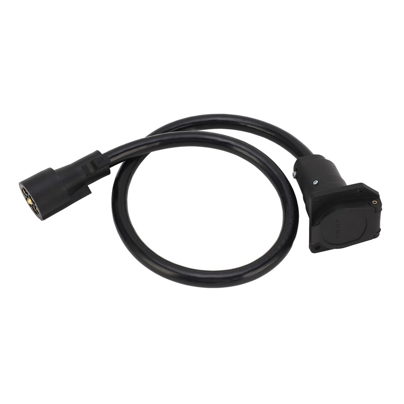 Trailer Extension Cord 7 Way 3ft Double Prong Male Plug