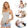 BQTQ 6 Pcs Camisole for Women Undershirts Adjustable Spaghetti Strap