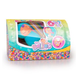 The Bellies by Bellyville - The Baby Bellies Muak Muak, Blue, Baby Dolls for Grooming, Soft and Muddy, with 6 Different Surprises, Fun, Swings, +3 Years, Famosa (BEE08200)