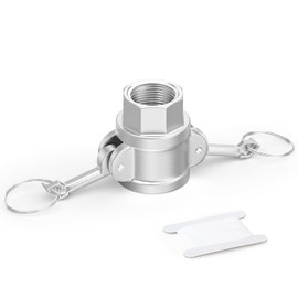 ERGAOBOY 1 Piece Type D Camlock Fittings, 1 Inch BSP 304 Stainless Steel Cam and Groove Hose Fitting for Water Fuel Air