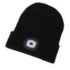 LED Beanie Hat Adjustable Brightness USB Rechargeable Soft Warm Knitted
