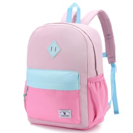 VX VONXURY Kids Backpack, Lightweight Cute School Backpack for Toddler Light Green Preschool Backpack Bookbag with Front Chest Buckle