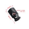 50 Pcs Plastic Drawstring Toggle Spring Stop Single Hole String