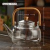 CUNHUY Glass Tea Pot Teapot for Stovetop Safe, Clear Teapot,
