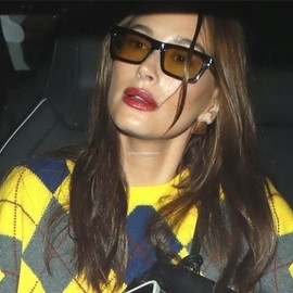 Floramos Gold Ribbed Trapezoid Earrings for Women - Trendy Chunky Geometric 18K Gold Statement Accessories