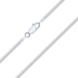 Planetys - Herringbone Chain 925 Sterling Silver Rhodium-Plated Chain - 2.20 mm Wide Various Lengths: 40-45-50-55-60-65-70 cm, Lead, No Gemstone