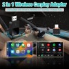 Wireless CarPlay Adapter, Android Car Wireless Adapter, Type-C/USB Plug Play