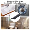 6FT Collapsible Shower Water Dam, Shower Threshold Water Stopper Barrier