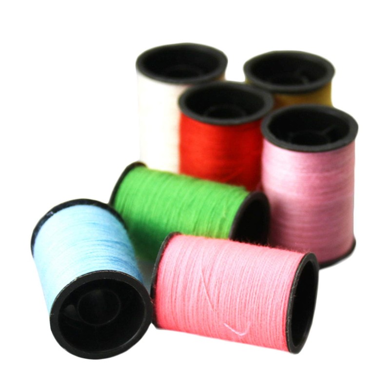 Sewing kit (64 Rolls) + Scissors + Ruler + Needle,