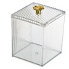CAXUSD 2pcs Cotton Pad Holder Transparent Cosmetic Organizer for Makeup