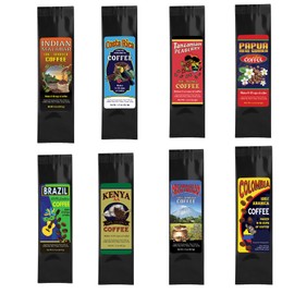 Around the World Coffee Gift Set – 8 Bags -1.5 Ounce ea. – Travel Inspired Tasting Box – Enjoy A World Coffee Tour Gift Pack - Medium Roast