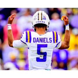 8x10 Photo JAYDEN DANIELS LSU Tigers Heisman Trophy Winner