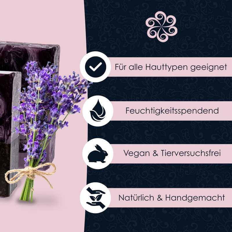 Panu Lavender Soaps - Vegan Shower Soap for All Skin