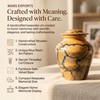 Handcrafted Wooden Cremation Urn for Human Ashes – Memorial Urn