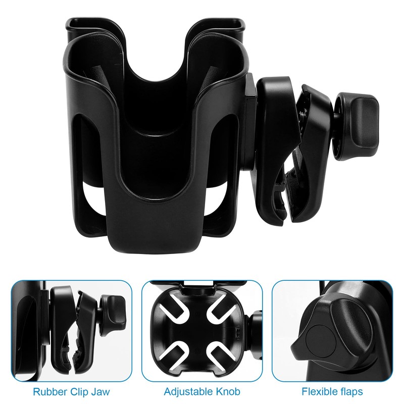 Accmor Stroller Cup Holder with Phone Holder, Bike Cup Holder,