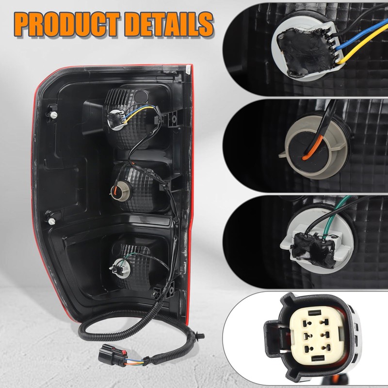 YEQSHNG Halogen Tail Light Assembly Compatible With 2019-2022 Ford Ranger