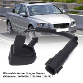 TKSE Windshield Washer Sprayer Nozzles,Front Windshield Washer Nozzle Jet,Washer Pumps,Windscreen Washer Sprayer Replacement with ABS Material for VoIvo XC60 XC70 V70 S60 S80