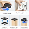 Peasur 4x4 Solar Post Cap Light 10 Pack, 2 Modes