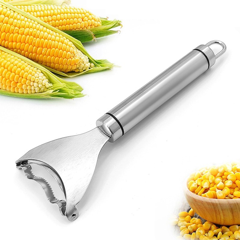 2 Pack ZONADAH Corn Stripper Corn Cob Peeler Premium Stainless