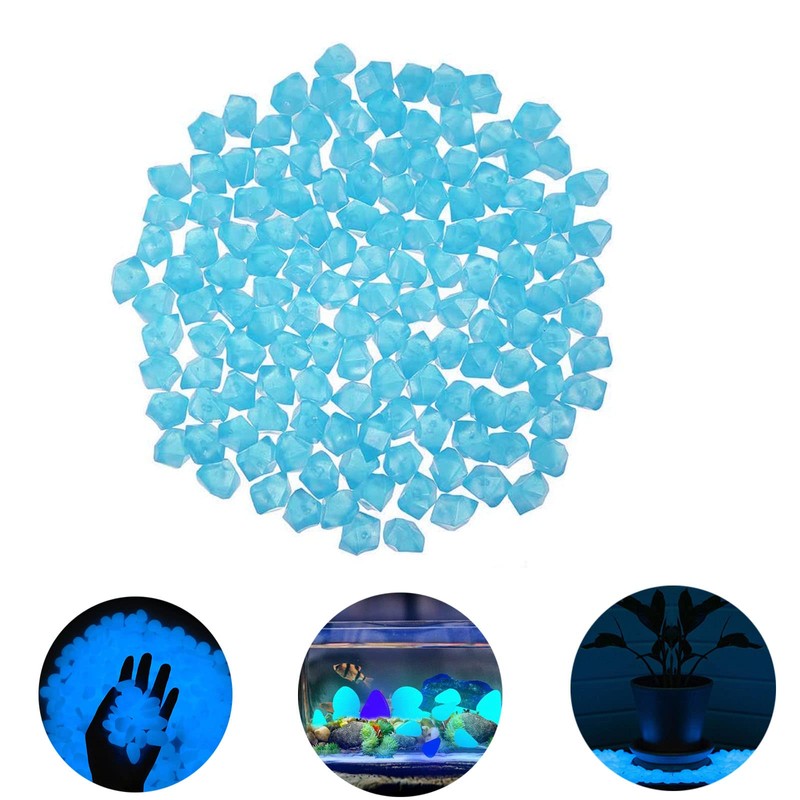 Pack of 300 Luminous Stones Garden in the Dark, Fluorescent