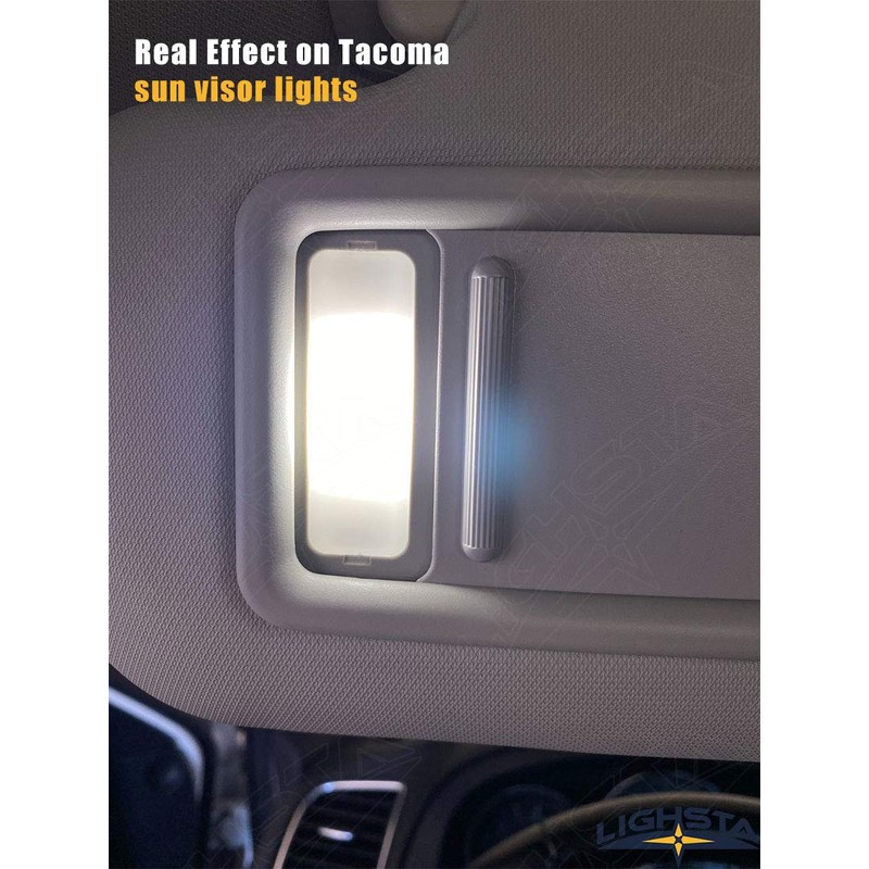 LIGHSTA 7PCS Super Bright White LED Interior Light Kit Package
