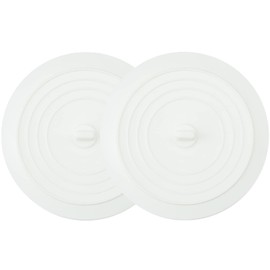 Paquete de 2 tapones para tina, tapón de drenaje de silicona grande de 6 pulgadas, tapa de succión plana para baño, cocina y lavandería