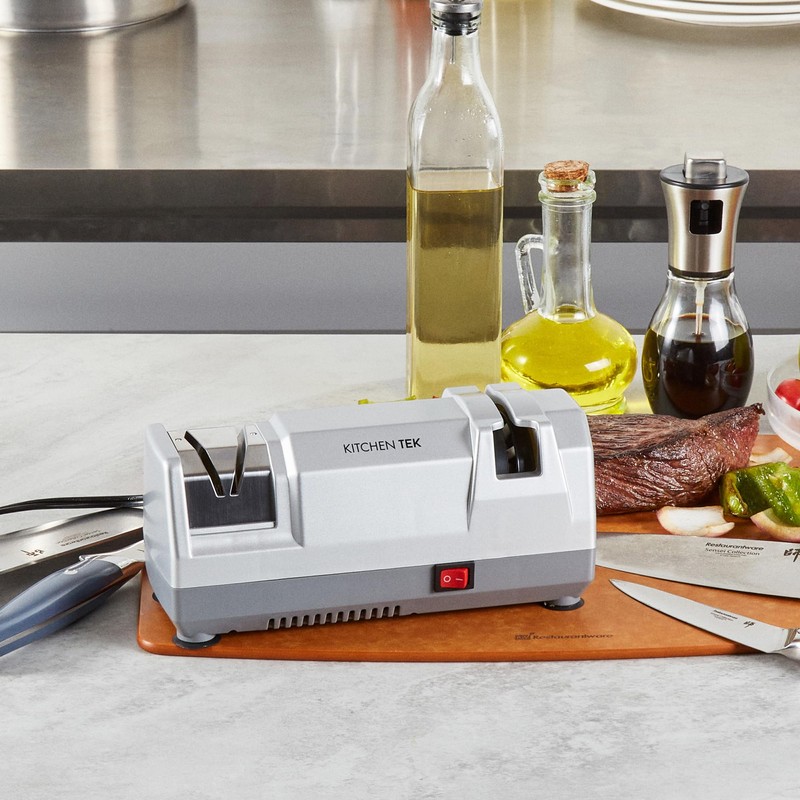 Restaurantware-Kitchen Tek 2-Stage Electric Knife Sharpener, 1 Straight-Edge Knife Sharpener