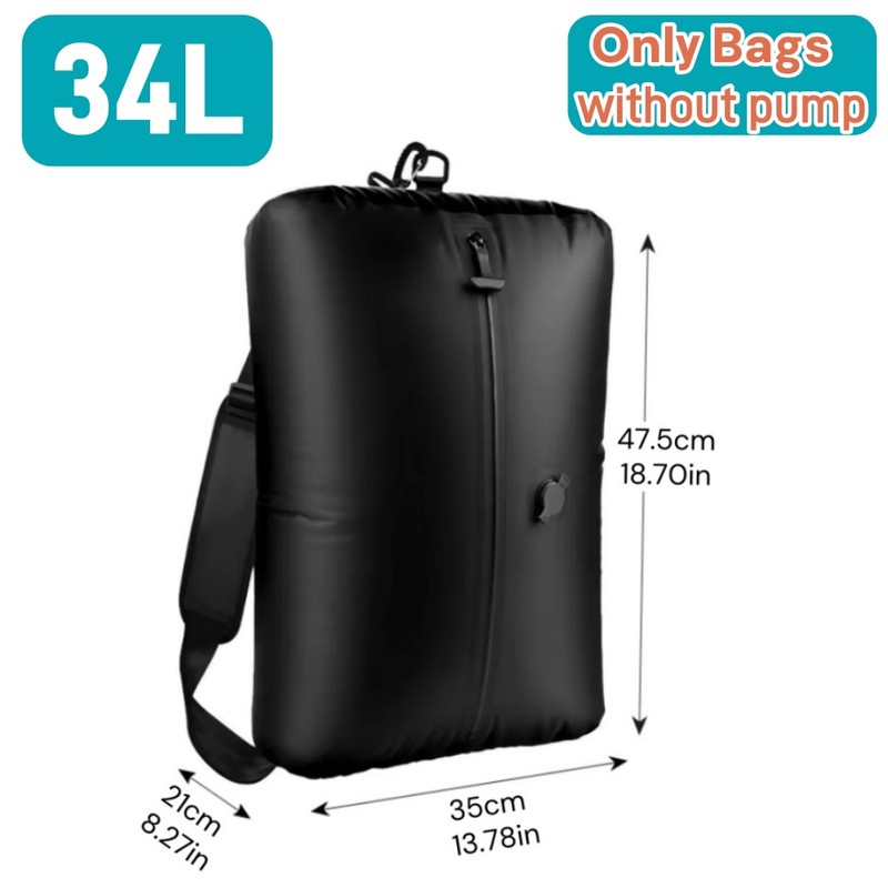OrganiMax Vacuum Storage Bag Clothes – Foldable Breathable Compartment Bins,