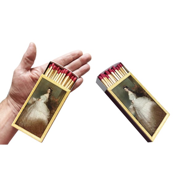 jameitop® 2 Boxes XL Matches Empress Elisabeth of Austria (Sissi)