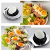Stainless steel egg slicer, egg slicer - practical 2-in-1 egg