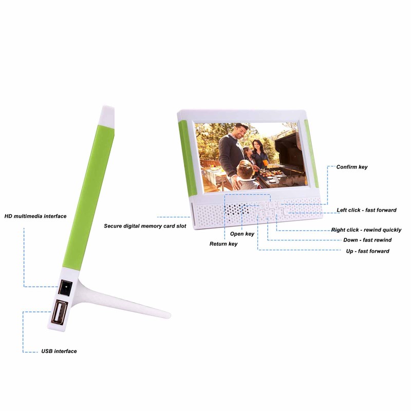7 Inch Digital Photo Frame Electronic Photo Frame with Video
