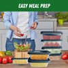 SleekAura 12-Piece Grey Storage Box Set - Airtight Food Containers