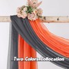 DONREN Dark Grey Window Scarf for Outdoor Decoration - Add