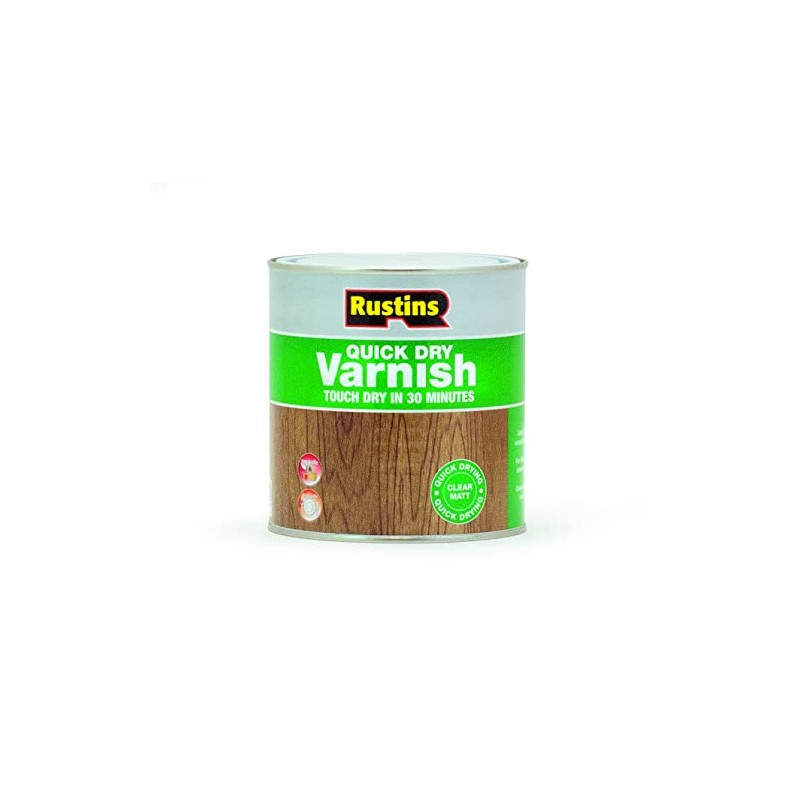 Rustins Quick Dry Varnish 1L - Touch Dry in 30