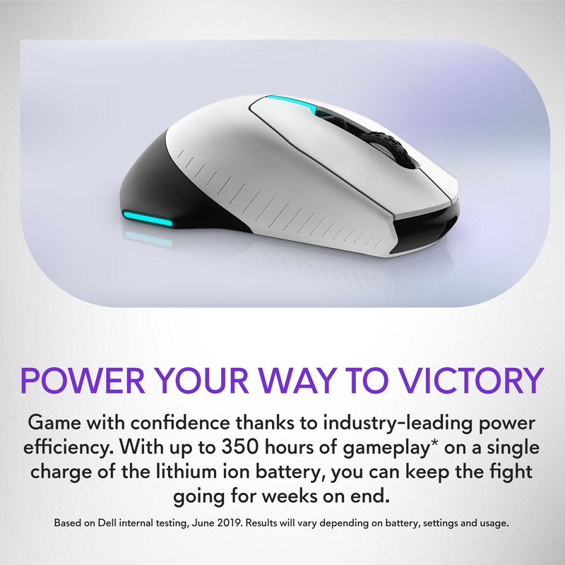 Alienware Wired/Wireless Gaming Mouse AW610M - 16000 DPI, Optical Sensor,
