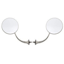 Universal Swan Neck Rear View Door Mirror Set, 4 Inch
