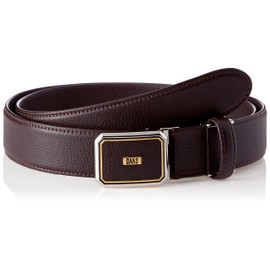 Ducks DB25910 Men's Cow Leather, 1.4 inches (3.5 cm) Wide, Slide Buckle Business Belt, dark brown